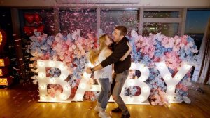 Гендер Пати Romantic Room стена конфетти