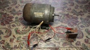 Проверка асинхронного двигателя, Δ/Υ 220/380, 180Вт, ~2800об/мин