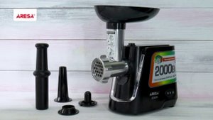 Распаковка мясорубки / Unpacking of meat grinder ARESA AR-2104