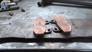 Медные колодки на мотоцикл!!! как сварить медь со сталью!!!