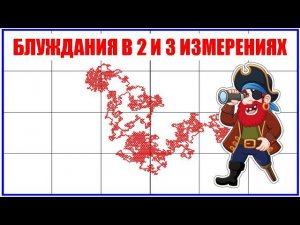 Блуждания в 2 и 3 измерениях