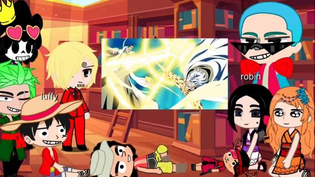 Strawhats react to luffy and shanks and zoro ]. смотреть онлайн