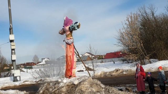 Сожжение чучела на Масленицу, Загорново 2022 смотреть онлайн