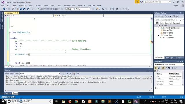 Object Oriented Programming 5.Default Constructor (urdu/hindi)