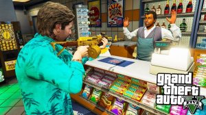 ЧТО БУДЕТ ЕСЛИ ОГРАБИТЬ МАГАЗИН ПРИ СЕМЬЕ МАЙКЛА В ГТА 5 МОДЫ! ОБЗОР МОДА В GTA 5! ИГРЫ ВИДЕО