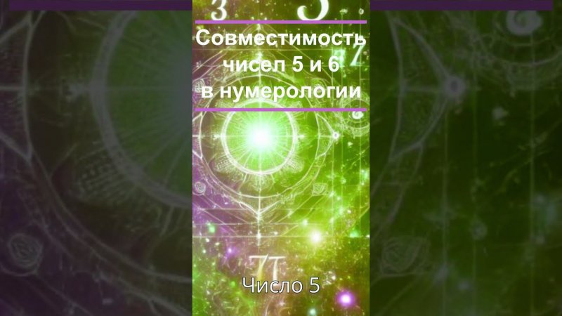 Совместимость чисел 5 и 6 #нумерология #гороскоп #датарождения