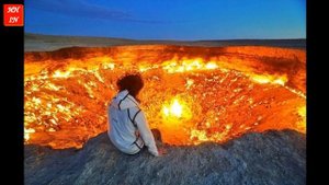 Кратер Дарваза!!! Вечно горящий огонь.