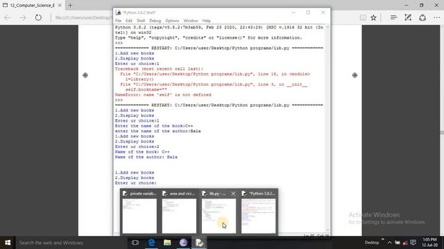 12th Computer Science - Chapter 10 - Python Classes and Objects(part - 2)