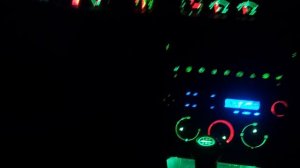 ТЮНИНГ  подсветки ПРИБОРОВ АУДИ 100 в  RGB, световой эффект  подсветки  печки