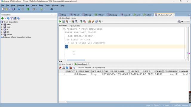 Mastering SQL Statements: Exploring CREATE, DESC, and INFORMATION Commands