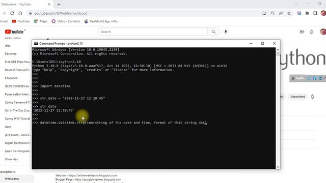 Simple way to convert string to date and time in python | Python tutorial for beginner