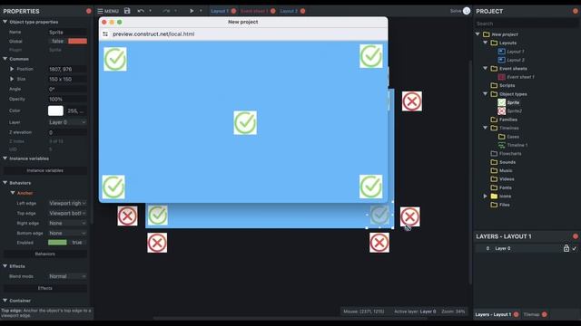 Адаптация под разные экраны | Урок №138 | Курс по Construct 3 | Разработка игр смотреть онлайн