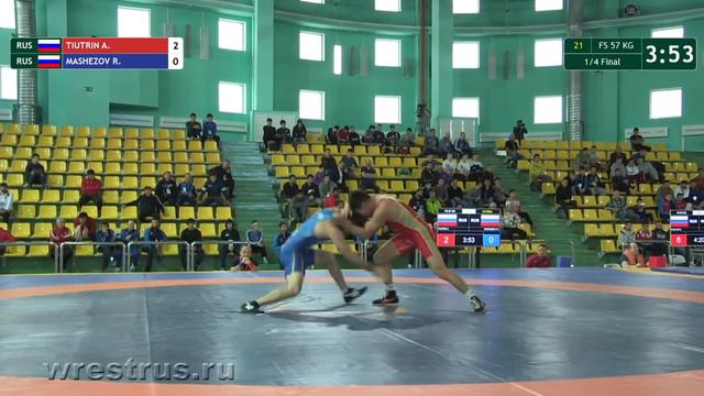 Семёновский-2017. в.б. 57 кг. Ариан Тютрин - Расул Машезов. 1/4 финала. смотреть онлайн