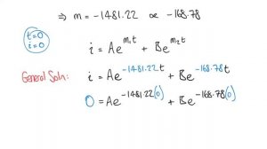 Second Order Differential Equation Example 3: RLC Circuit