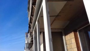 Французский балкон с выносом по плите