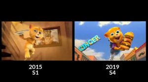 Говорящий Том и Друзья - Сравнение заставок (S1/S4)