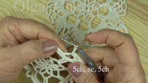 CROCHET square motif, Openwork, tablecloth  Мотив крючком Квадратный мотив для скатерти