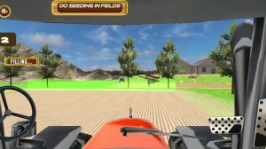 Farm Tractor Simulator 3D Game -  Rice Planting Farming Tractor . Levels 1-3