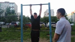 Тренировка бицепса,мощная вертушка, пробил пресс.