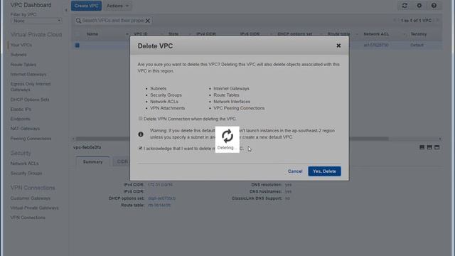 How to create AWS default VPC смотреть онлайн