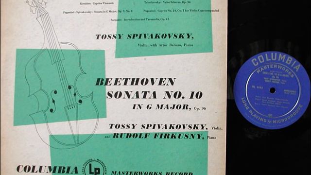 Beethoven's Violin Sonata No. 10 Op. 96 -- Spivakovsky/Firkušný смотреть онлайн