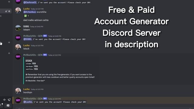 Discord Account Generator BOT - FREE & PAID смотреть онлайн