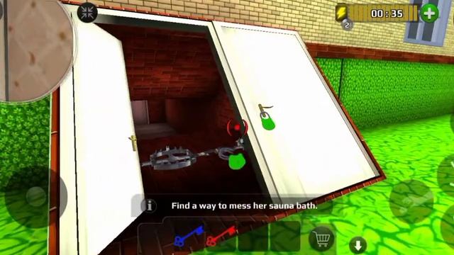 Scary teacher 3D part 13 Stinky Sauna walkthrough gameplay смотреть онлайн