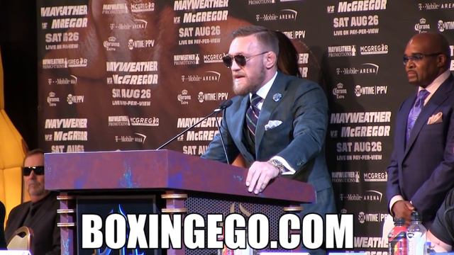 Conor McGregor Reveals Floyd Mayweathers MISTAKE in changing to 8 oz gloves  FINAL PRESSER
