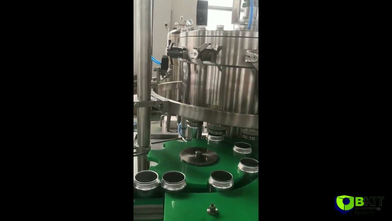 МиниЛиния изобарического розлива в алюминиевую банку.