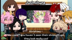 some of class 1a react to Demon Slayer || (⚠️SPOILERS⚠️) KNY/MHA