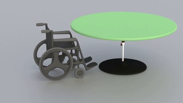 Стол с механизмом регулировки высоты проект для маломобильных граждан. смотреть онлайн