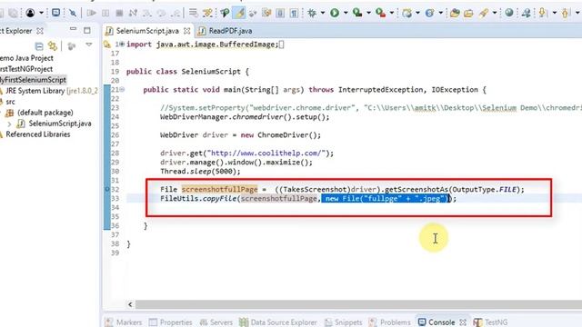 How to capture screenshot in Selenium WebDriver? | Selenium Tutorial for Beginners