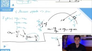 Небольшое тело массой М = 0,99 кг лежит на вершине гладкой полусферы радиусом R = 1 м. В тело - №
