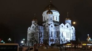 Рождественский сочельник.Храм Христа спасителя Колокольный звон.