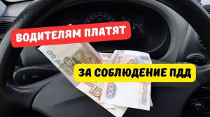 Водителям начали платить за соблюдение ПДД