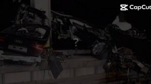 300km/h audi rs6 crash #fypシ  audi rs6