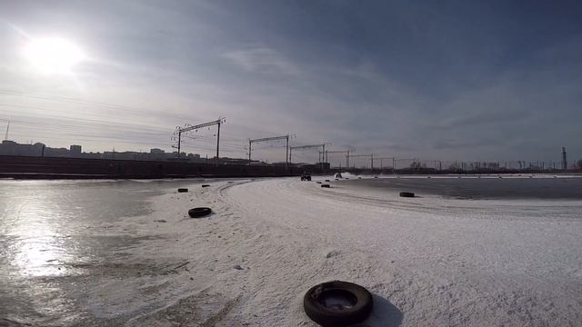 2-й Этап ЧЕМПИОНАТА г. Владивостока по МОТОКРОССУ НА ЛЬДУ КВАДРОЦИКЛ 2-й заезд