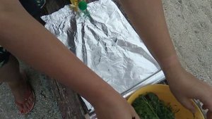 Кефаль на мангале