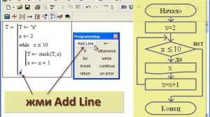 19 Циклы в Mathcad while, for, построить таблицу с цифрами в Маткаде, примеры с предусловием