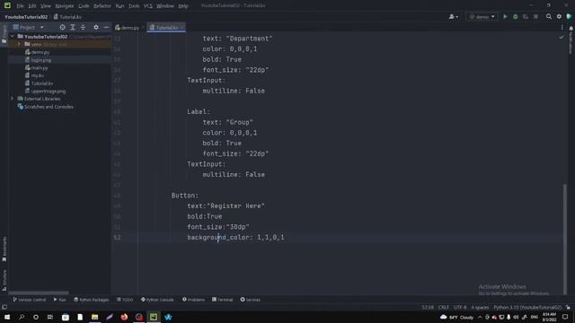 Multiple screen app using -Python -Kivy