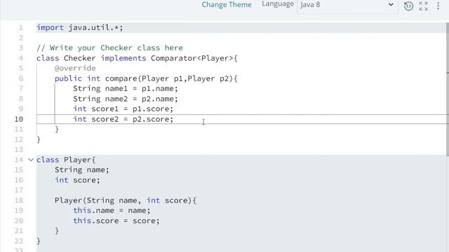 #51 java comparator hackerrank solution - java | Hackerrank Java