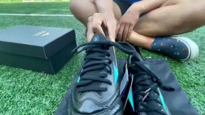 Mizuno Morelia Neo lll Beta Elite AG : Black / Blue Atoll :Made In Japan  #TAONOYOFFICIAL