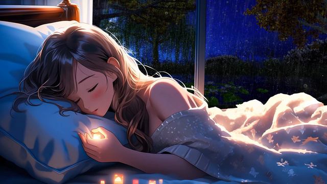 Counting sheep! Sleeping Music Relaxing Your Mind - Fall Asleep Fast, Stress Relief with Rain Sound смотреть онлайн