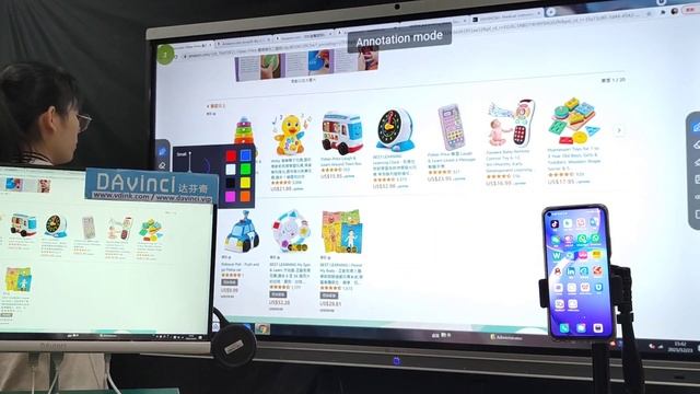 Vdink интерактивна бяла дъска дисплей по поръчка за домашно учебно табло Китай Доставчик