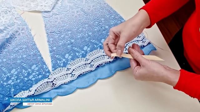 Как "укрощала" китайский атлас и делала фестоны)) смотреть онлайн