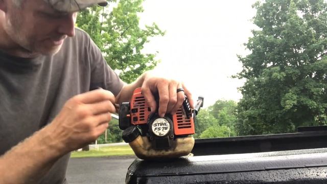 Hipa Carburetor Install On The Stihl FS-76 смотреть онлайн