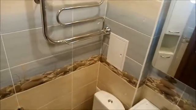 Совмещенный сан узел, акриловый поддон. смотреть онлайн