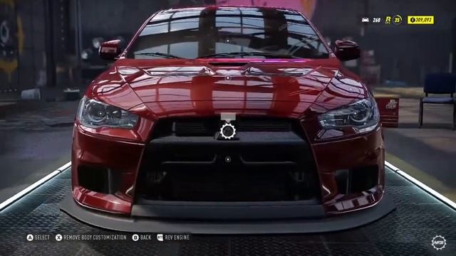Mitsubishi Evo X Dirt car customise NFS Heat смотреть онлайн