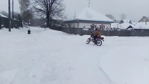 Покатушки на ЗиД пилот 50 4т,зимой.