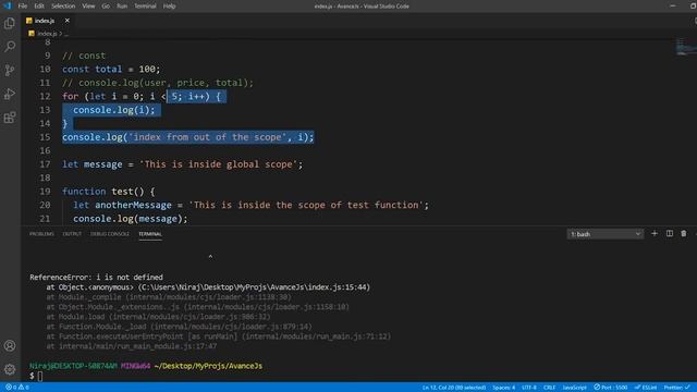 #1 - Advance JS for Advance Developer - var let and const